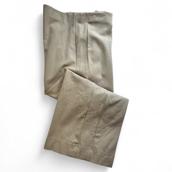 Jones & Co Tan Wide-Leg Pants XL Heavy Knit Elastic Waist - Picture 2 of 8